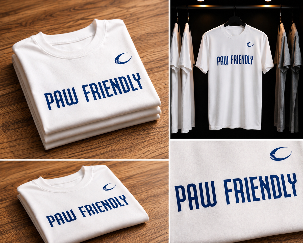 PAW FRIENDLY™ Classic White Tee