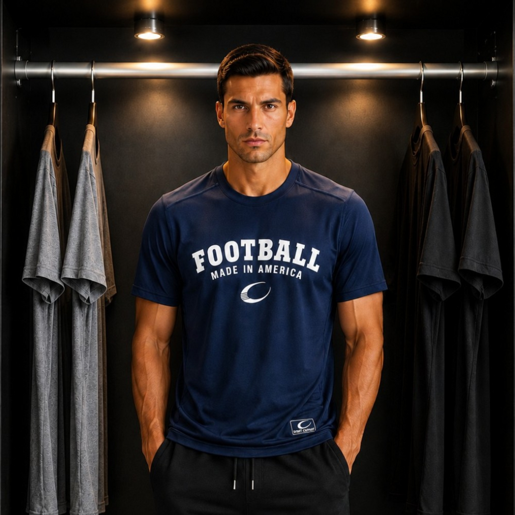 Football Made In America™ Classic Blue Tee