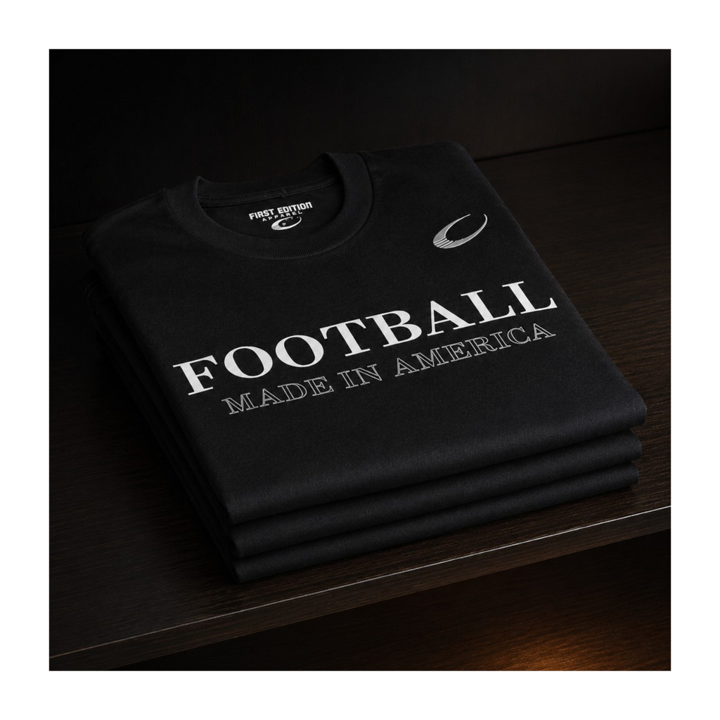 Football Made In America™ Graphite Designer Tee