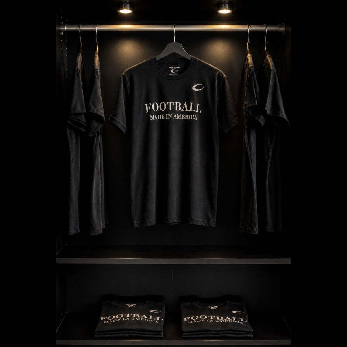 Football Made In America™ Titanium Designer Tee