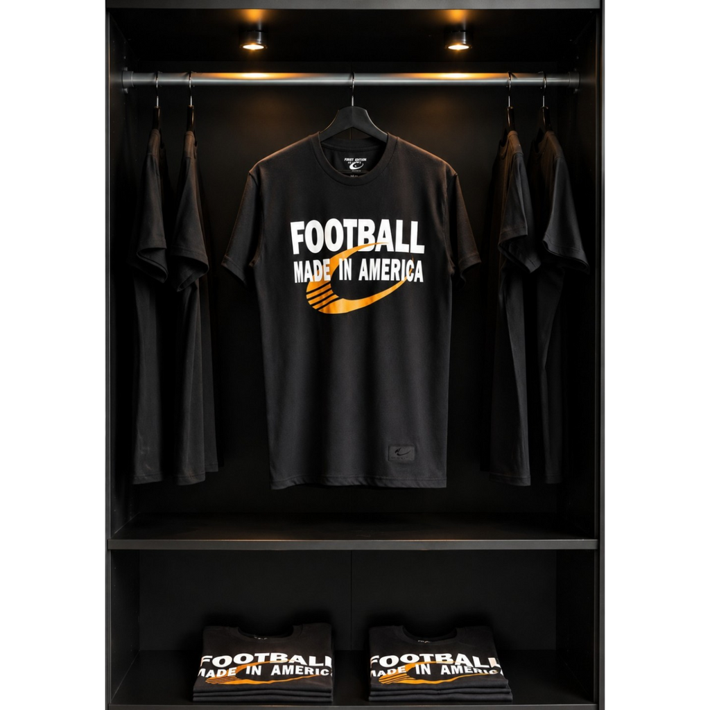 Football Made In America™ Bold Orange Tee