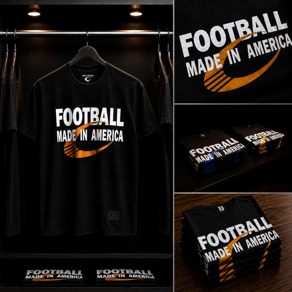 Football Made In America™ Bold Orange Tee