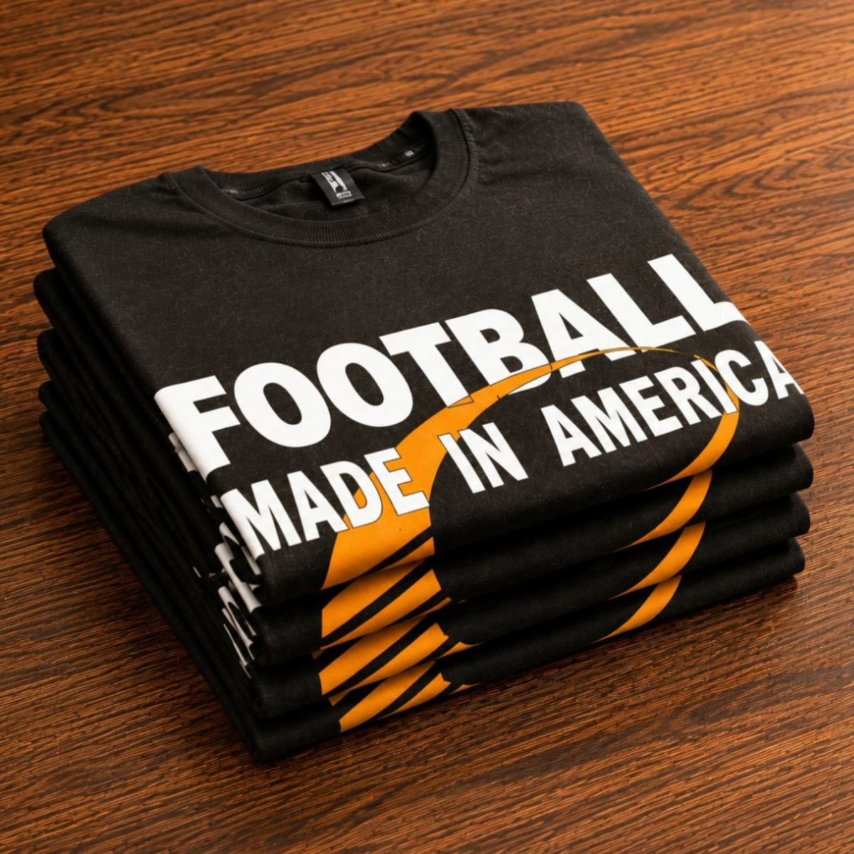 Football Made In America™ Bold Orange Tee
