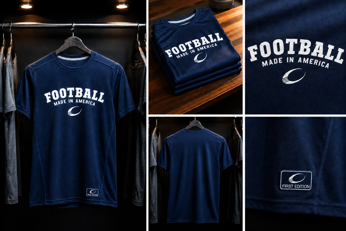 Football Made In America™ Classic Blue Tee