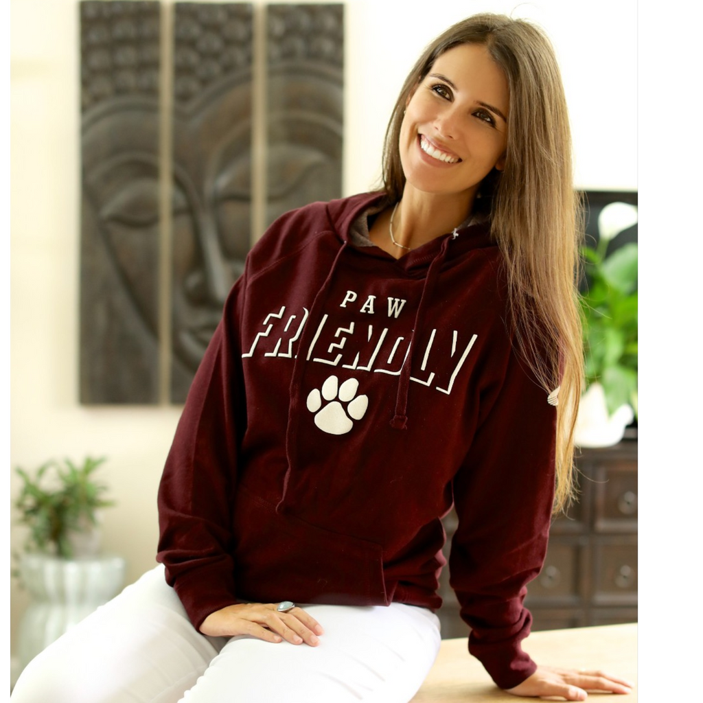 PAW FRIENDLY™ Wine Hoodie